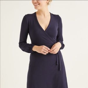 Boden Navy Blue Wrap Dress